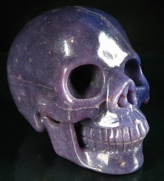 Aventurine Purple Skull Aventurine is considered a healing stone to soothe a troubled heart or calm distraught emotions 2369